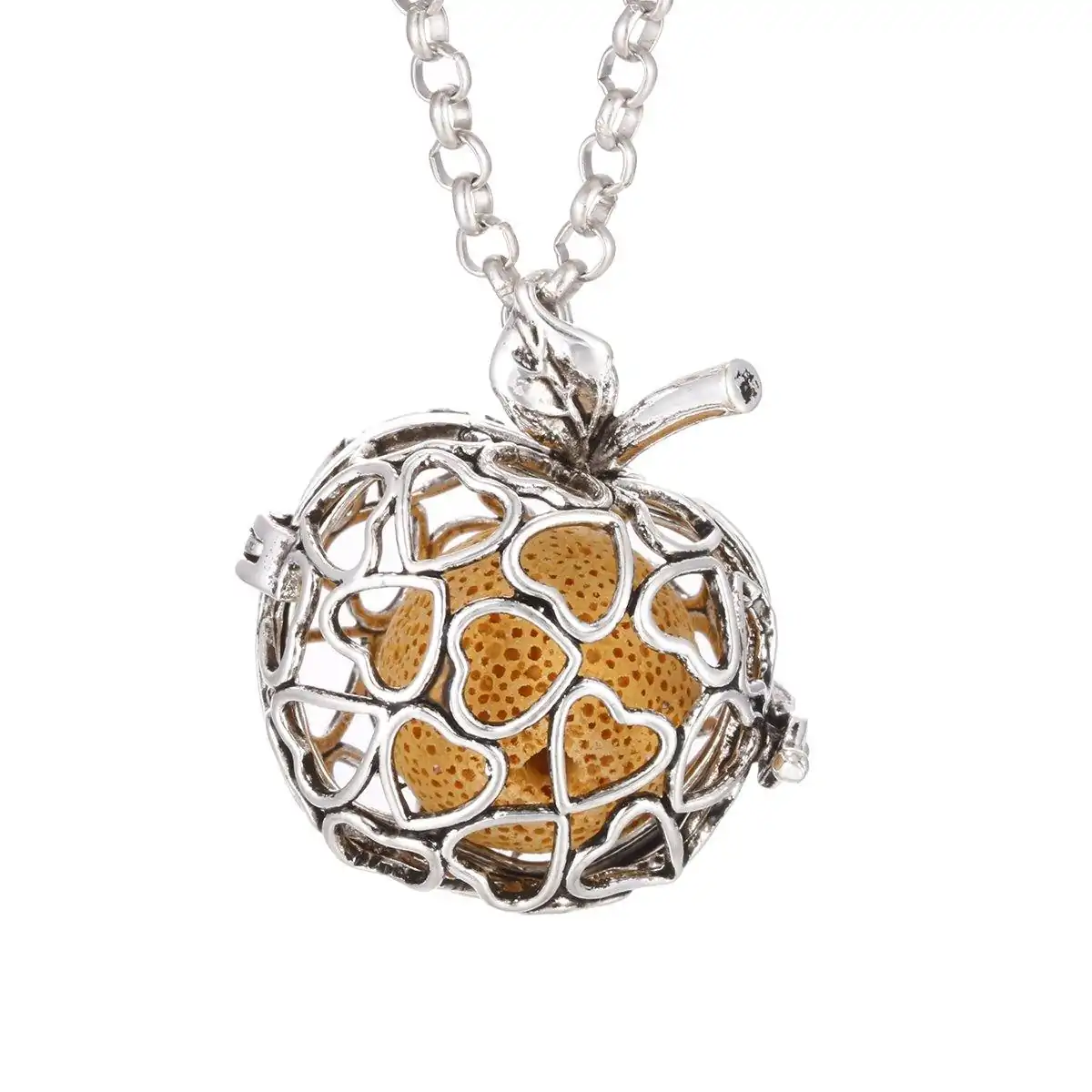 Bijou Diffuseur Huiles Essentielles <br> Pendentif Vintage. | OkO-OKO™ Pendentif diffuseur huiles essentielles apple ou pomme | oko oko