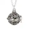 Bijou Diffuseur Huiles Essentielles <br> Pendentif Vintage. | OkO-OKO™ Pendentif diffuseur huiles essentielles sphérique avec motif ovales | oko oko