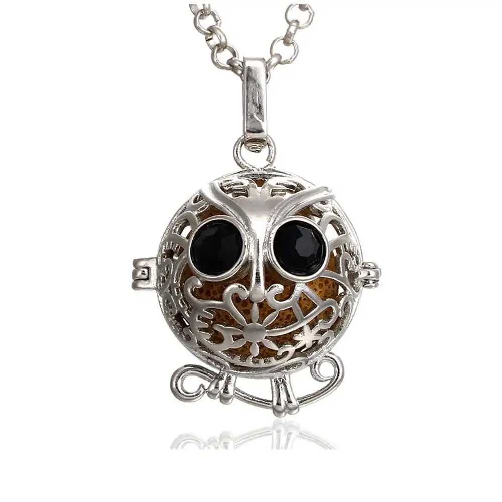 Bijou Diffuseur Huiles Essentielles <br> Pendentif Vintage. | OkO-OKO™ Pendentif diffuseur huiles essentielles hibou | oko oko