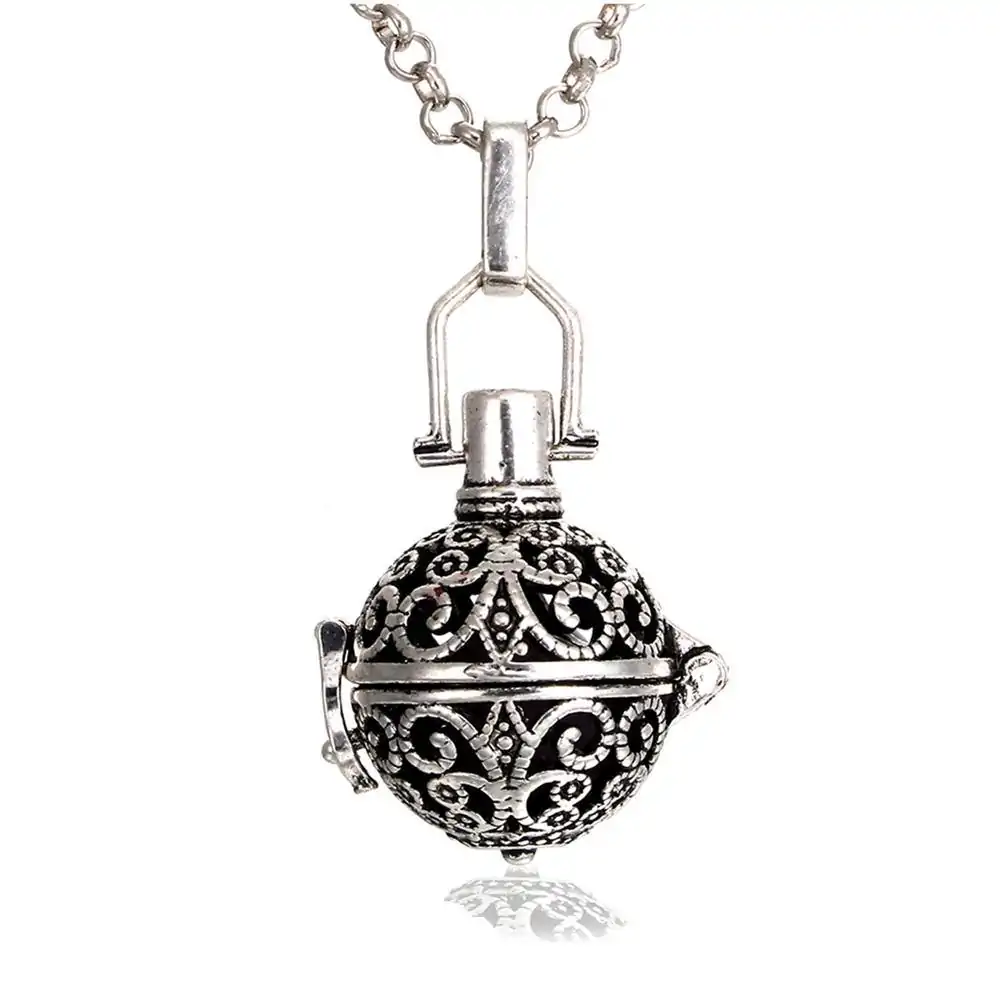 Bijou Diffuseur Huiles Essentielles <br> Pendentif Vintage. | OkO-OKO™ Pendentif diffuseur huiles essentielles sphérique | oko oko