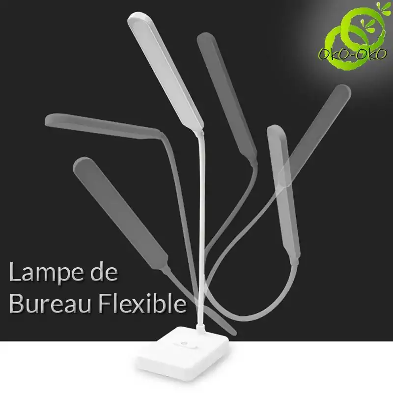 Lampe de Bureau <br> LED (avec ou sans fils). | OkO-OKO™ Lampe de Bureau LED flexible | OkO-OkO