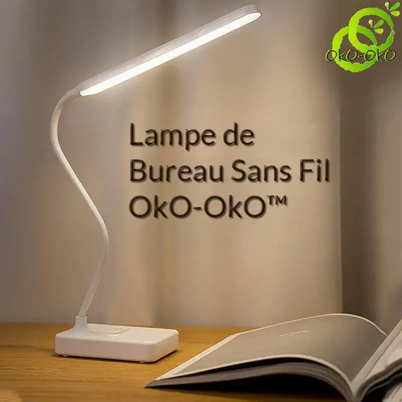 Lampe de Bureau <br> LED (avec ou sans fils). | OkO-OKO™ Lampe de Bureau LED Sans Fil variable | OkO-OkO™