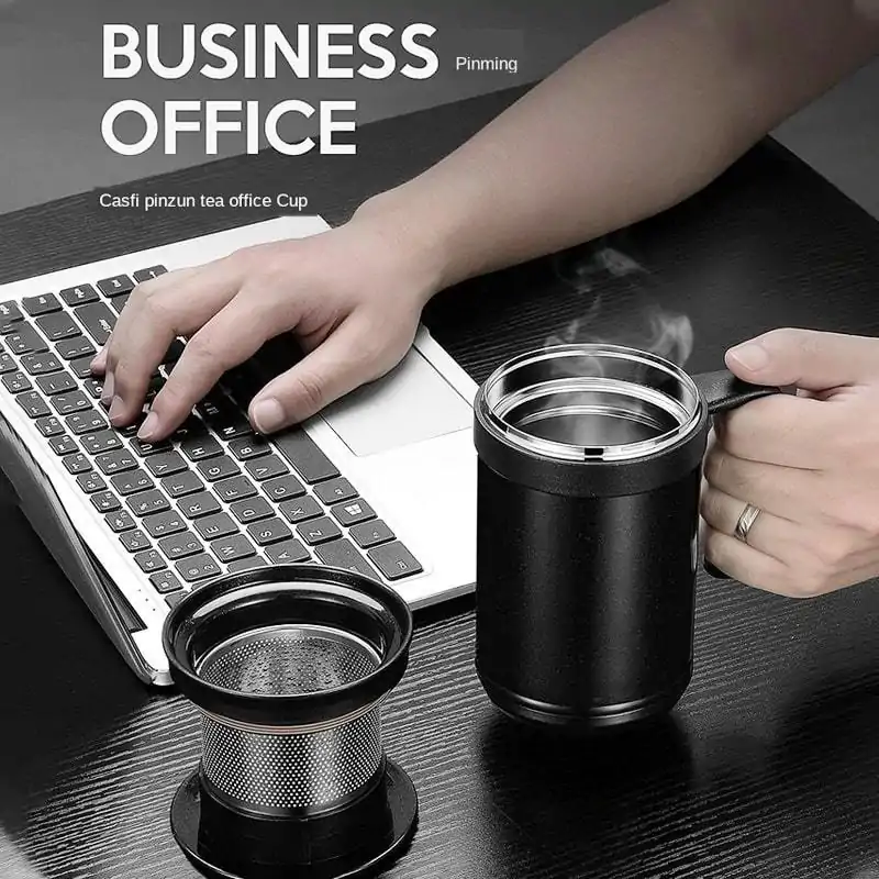 Théière Nomade <br>Mug isotherme avec infuseur. | OkO-OKO™ Mug isotherme avec infuseur et repose infuseur| oko oko