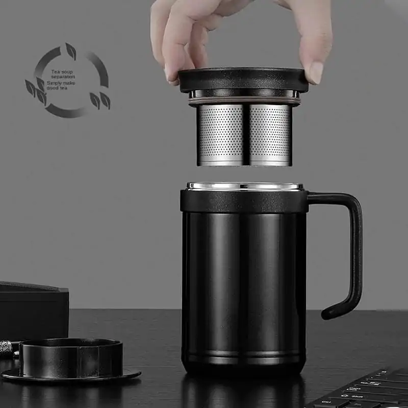 Théière Nomade <br>Mug isotherme avec infuseur. | OkO-OKO™ Mug isotherme avec infuseur facile d'emploie | oko oko
