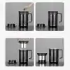 Théière Nomade <br>Mug isotherme avec infuseur. | OkO-OKO™ Mug isotherme avec infuseur exemple de préparation du thé | oko oko