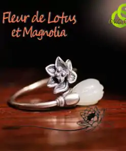 Ring-Silber-Lotusblüte-und-Magnolien-Calice-OkO-OkO