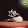 Bijou Spirituel <br> Bague Fleur de Lotus et Magnolia. | OkO-OKO™ Bague Argent fleur de Lotus et Magnolia | OkO-OkO
