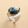 Bijou Lithothérapie <br> Bague Labradorite | OkO-OKO™ Bague Labradorite Bleu | oko-oko