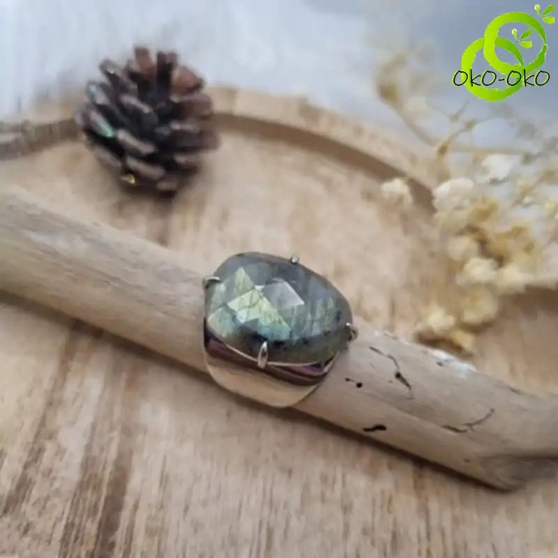 Bijou Lithothérapie <br> Bague Labradorite | OkO-OKO™ Bague Labradorite | oko-oko