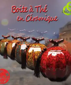 Boite à thé en céramique 5 couleurs au choix oko-oko