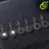 Lithotherapy Jewelry Sun Earrings | OkO-OKO™ Sunshine earrings 3 different variations of natural stone| oko-oko