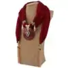 Sieraden Sjaal ketting sieraden. | OkO-OKO™ Ketting sjaal goedkoop sieraad Rond rood profiel OkO-OkO