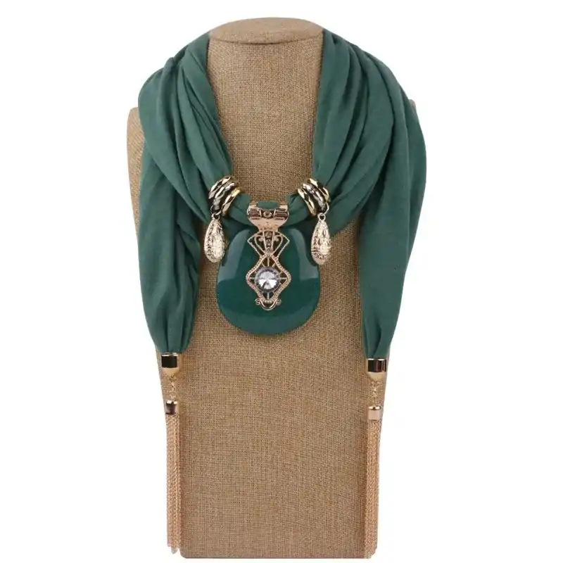 Sieraden Sjaal ketting sieraden. | OkO-OKO™ Mooie ronde juwelenketting OkO-OkO