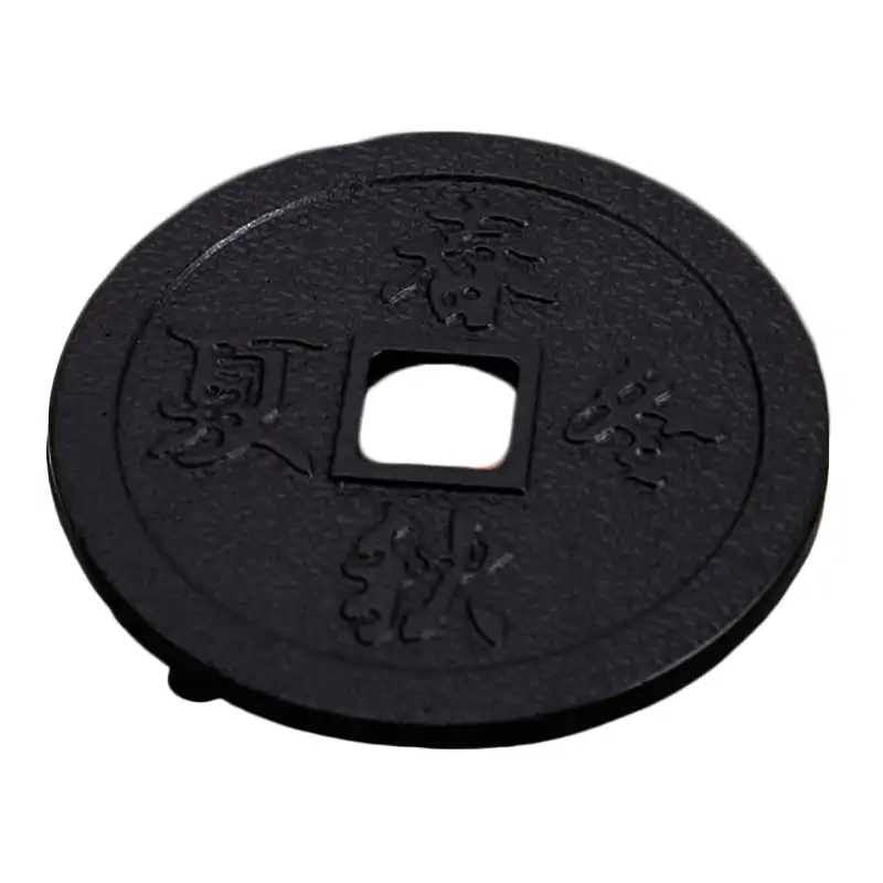 Dessous de Théière <br> En Fonte Noire. | OkO-OKO™ Dessous théière variante monnaie oko-oko