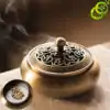 Incienso Molde de Cobre para Polvo de Incienso | OkO-OKO™ Detalle del quemador de bronce | OkO-OkO