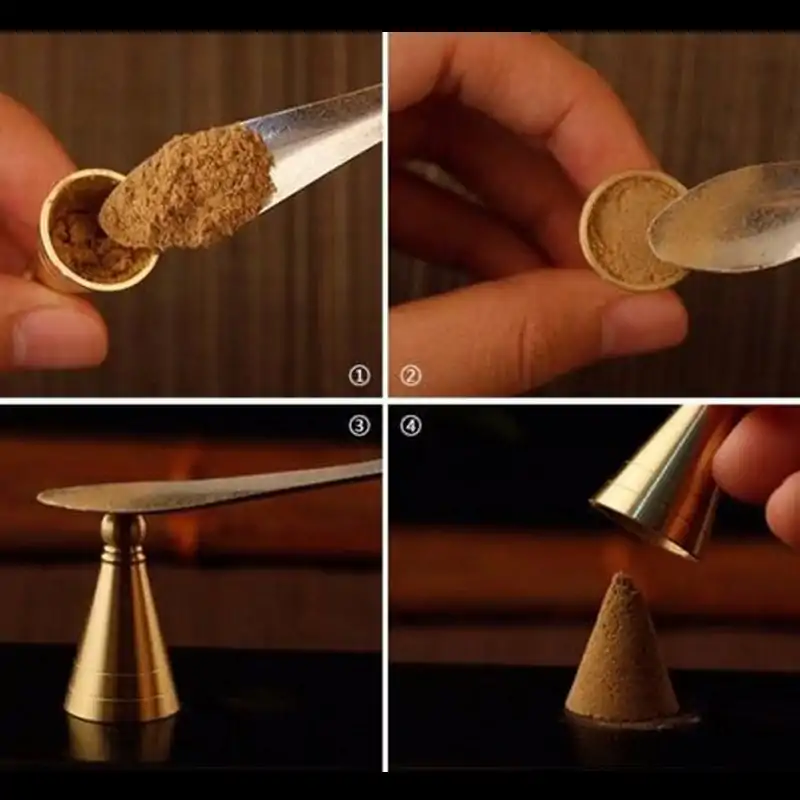 Incienso Molde de Cobre para Polvo de Incienso | OkO-OKO™ Cómo rellenar los moldes de incienso cónico oko-oko