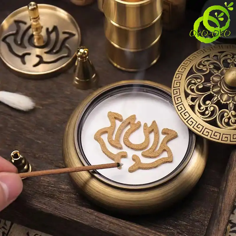 Incienso Molde de Cobre para Polvo de Incienso | OkO-OKO™ Encendido Moule-à-encens-lotus-OkO-OkO_74