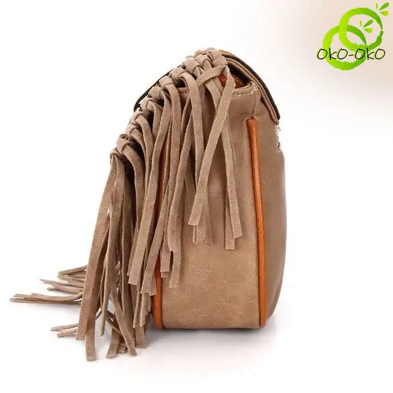 Fringe Handbag | OkO-OKO™ Bag fringe on the side | OkO-OkO
