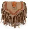 Fringe Handbag | OkO-OKO™ Bag fringe variant beige and khaki | OkO-OkO