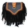 Fringe Handbag | OkO-OKO™ Variant fringe bag Black | OkO-OkO