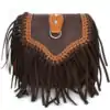 Fringe Handbag | OkO-OKO™ Brown Coffee fringe bag | OkO-OkO