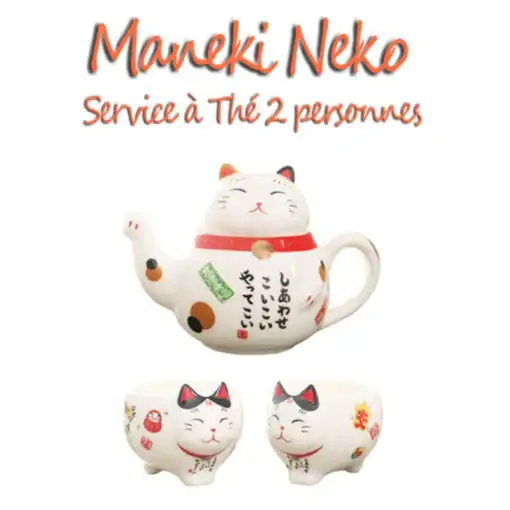 Tea set Theiere Chat cheap Maneki Neko | oko-oko