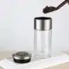 <br> Thermosfles Intelligent glas | OkO-OKO™ Smart-Thermos-met-temperatuur-in-glas-voorbeeld van gebruik met losse thee