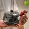 Théière Rotative en Verre 500 ml | OkO-OKO™ Théière rotative pas cher tenue dans les mains-oko-oko