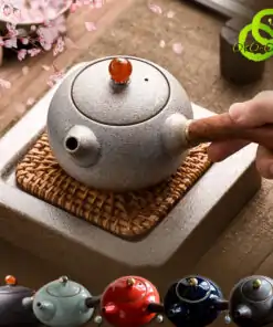 Teekanne-Keramik-japanisch-sechs-Varianten