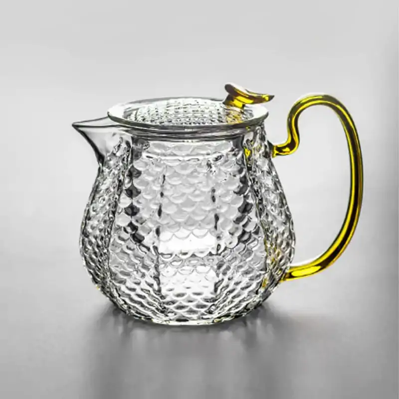Théières en Verre <br> Écailles. | OkO-OKO™ Théière en Verre Écaillé : Une Théière Résistante, Pratique et Élégante | OkO-OkO