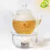 Théières en Verre <br> Avec Chauffe Plat (à bougie). | OkO-OKO™ Théière en verre avec Chauffe théière à bougie | OkO-OkO