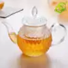 Théières en Verre <br> Avec Chauffe Plat (à bougie). | OkO-OKO™ Théière en verre avec filtre à thé en verre transparent
