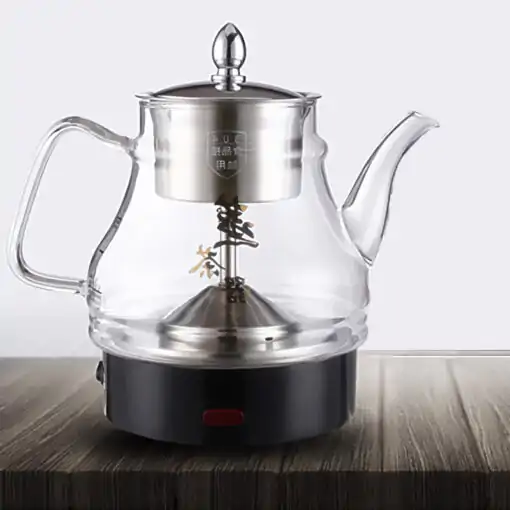 Teteras eléctricas <br>Automáticas. | OkO-OKO™ Tetera eléctrica automática de vidrio con filtro de vapor
