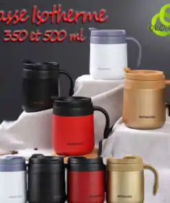 Taza termo impermeable con asa antideslizante Gama completa | oko-oko