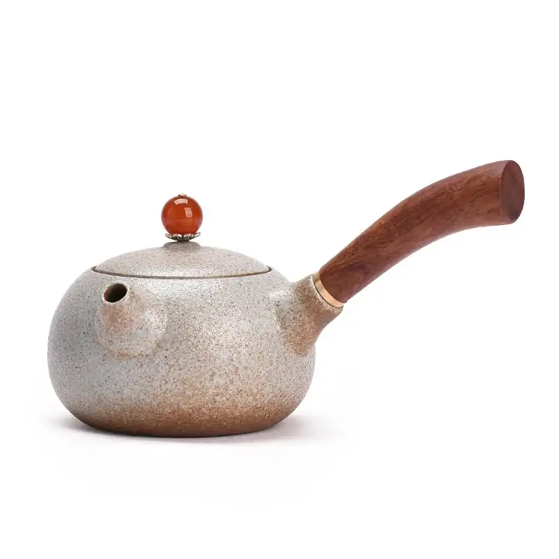 Théière Céramique <br> Japonaise (Sablée ou Blanche) | OkO-OKO™ Théière-japonaise-céramique-variante-blanche-OkO-OkO